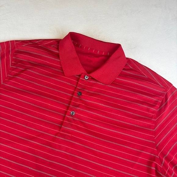 Nicklaus Golf Polo Lot of 2 Men's Shirts Striped Moisture Wicking Athletic Large - Picture 2 of 15